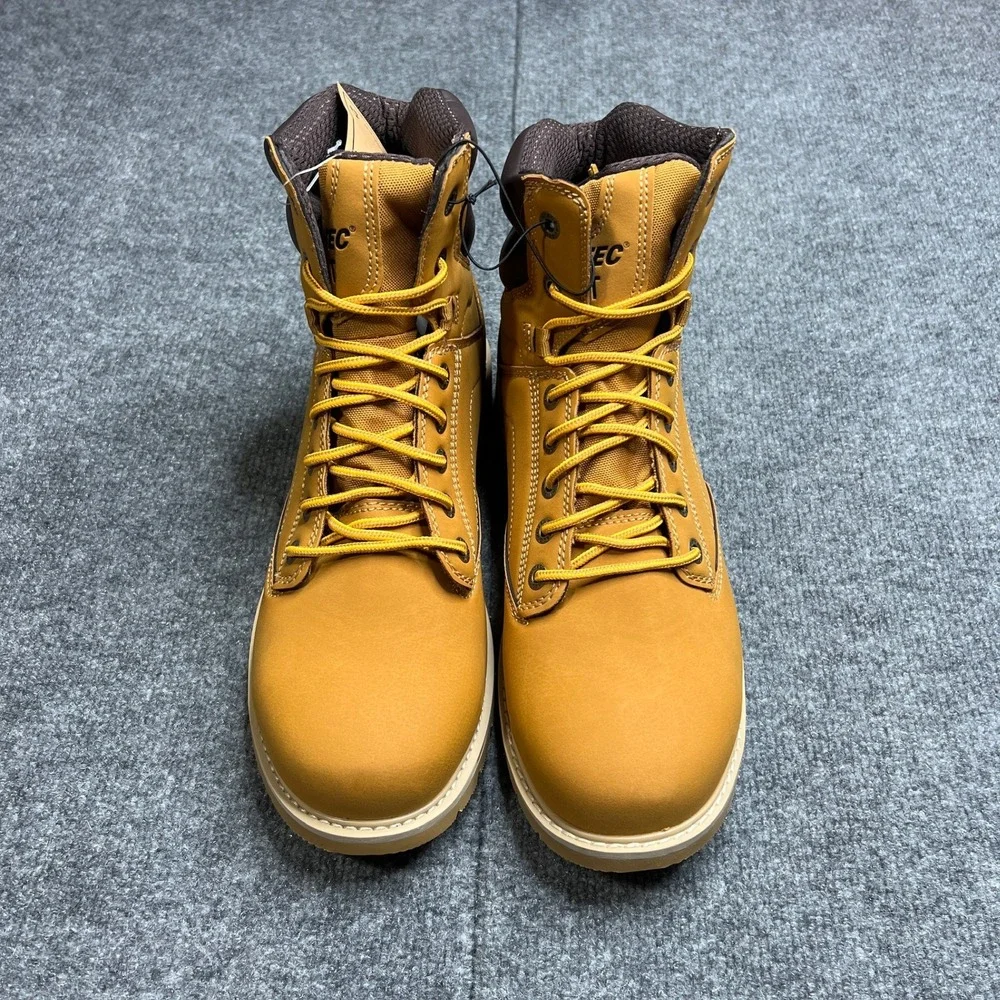NEW Hi-Tec X-T Mens 11 Cade Steel Toe Waterproof Work Boots Wheat Brown CH80044M